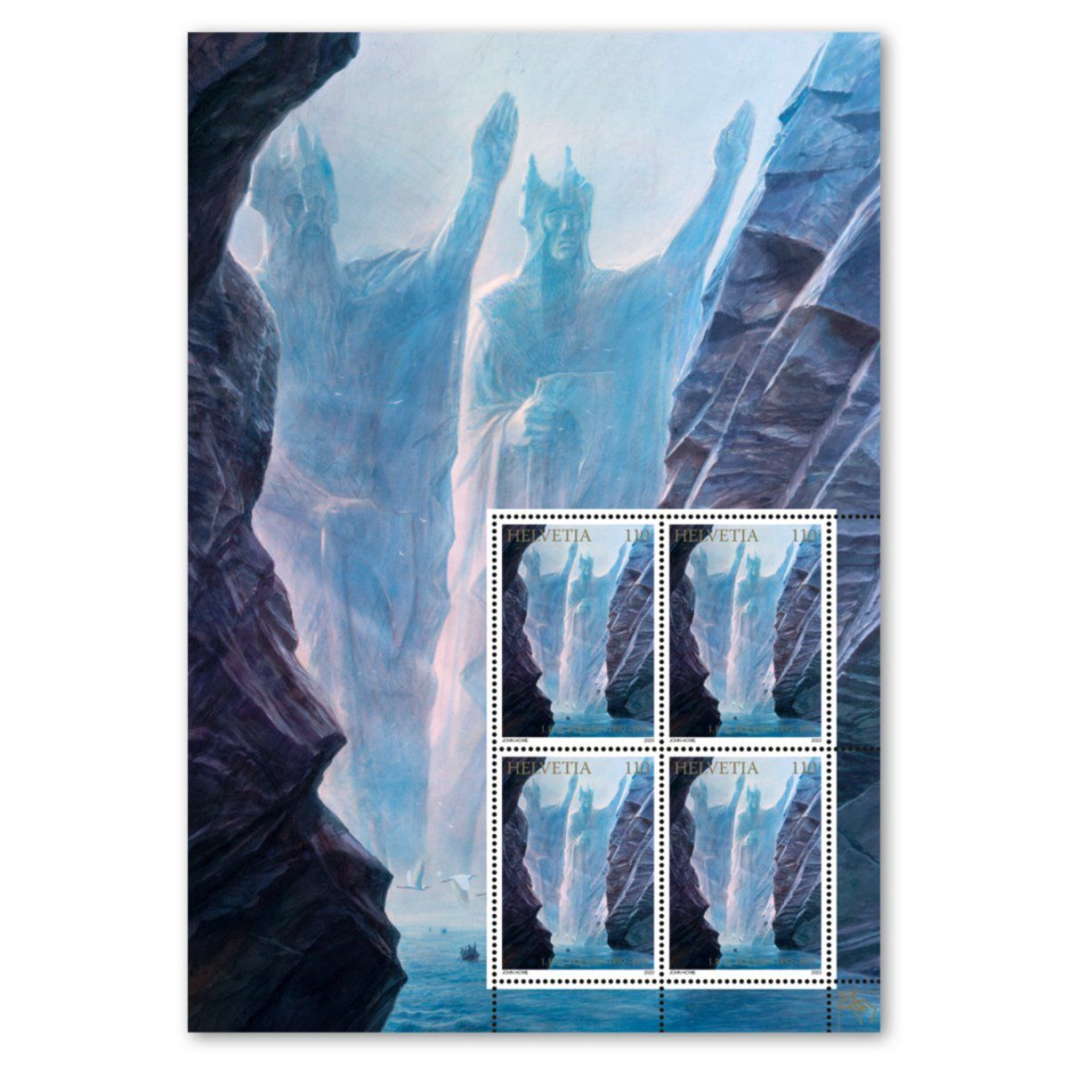 Alle Briefmarken: Block Postfrisch 2023 Herr der Ringe J. R. R. Tolkien – Neu und originalverpackt aus Schliern b. Köniz von joni20