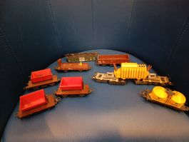 Modelleisenbahnwagons 7 Stk. H0