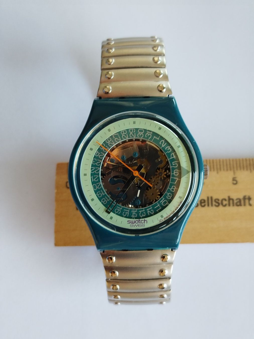 Swatch Orologi: SWATCH Skelettuhr mit Flex - Stahlband – Nuovo (secondo la descrizione) da Zug venduto da Robert0125 3