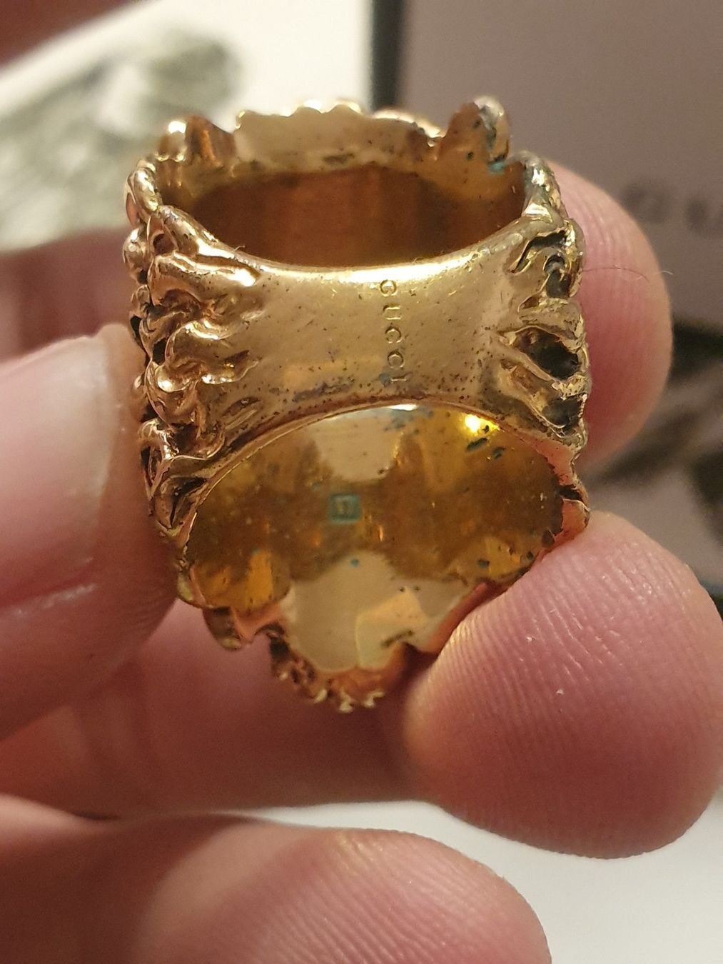 Gucci Anelli: GUCCI bague LION HEAD bleue – Usato da Le Grand-Saconnex venduto da Rgt87 4