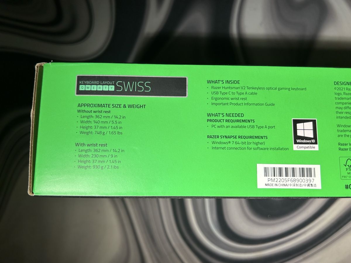 Razer Tastiere: Razer HuntsmanV2 Tenkeyless – Nuovo (secondo la descrizione) da Münchenstein venduto da hatschi13 4