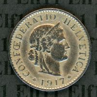 CHF___0.05 1917 vz 5 Rappen