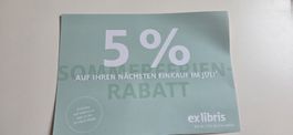 Ex Libris Gutschein 5% Rabatt im Juli 2026