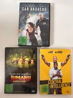 Jumanij, San Andreas und Central Intelligence, 3 DVD's