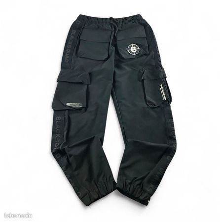 Pantalon coupe droite / cargo black