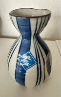 Schöne blaue Keramik Karaffe / Vase / Krug Japan Style