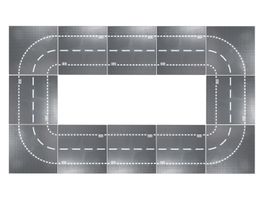 12 Baustein Strassenplatten für Lego / Strassen Bauklötze