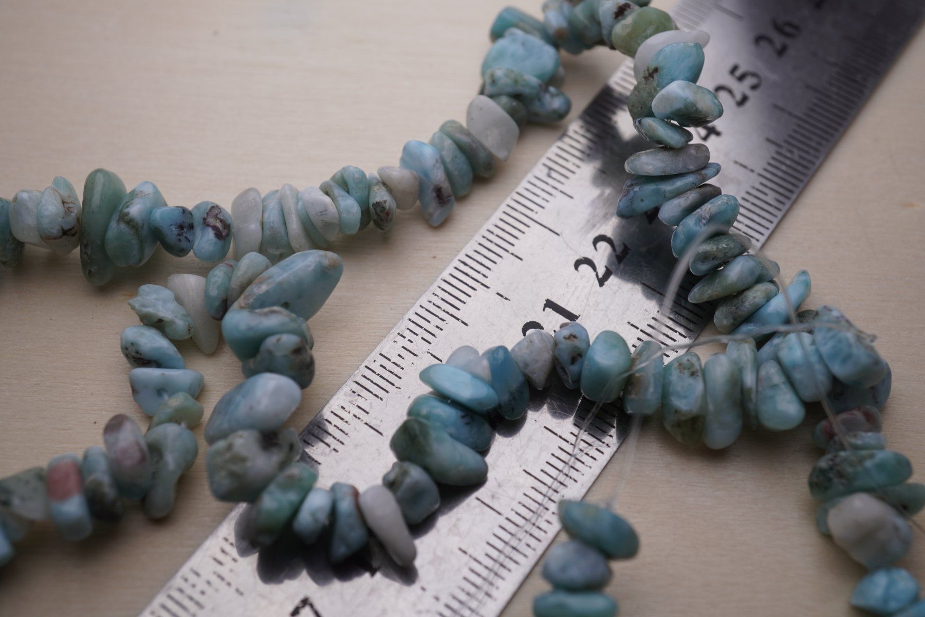 Mineralien & Heilsteine: Larimar Splitter   Strang       ab 1.-  Auktion – Neu und originalverpackt aus Eschenbach SG von topstone 8