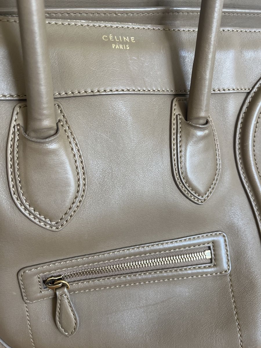 Celine Borse da donna: Céline Luggage Mini Bag taupe/greige – Usato da Zürich venduto da kleinesgrau 2