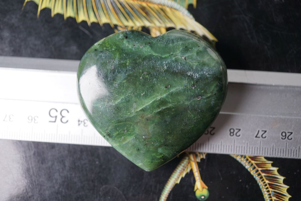 Nephrit Jade 6cm x 5 cm Herz Top TOPSTONE (Neu und originalverpackt) in ...