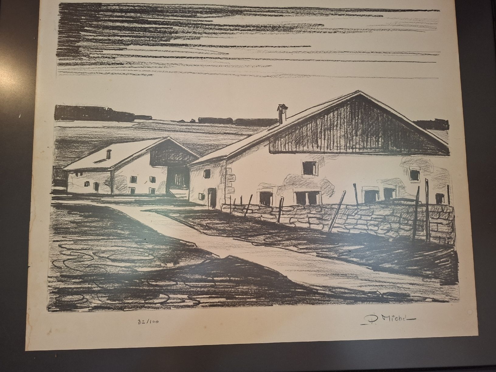 Arts picturaux & lithographies: Ferme jurassienne Michel – D'occasion à Goumois par dan_9f6z 1