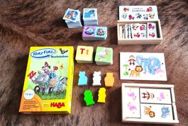 Spielzeug Set 5 Stück Domino, Buchstaben, Haba etc