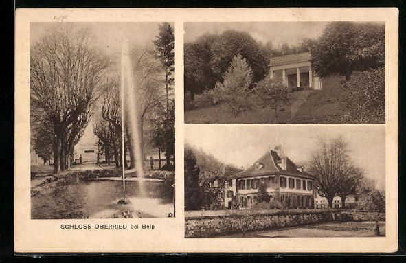 Cartoline postali: AK Belp, Schloss Oberried, 1924 – Usato da Berlin venduto da bartko-reher