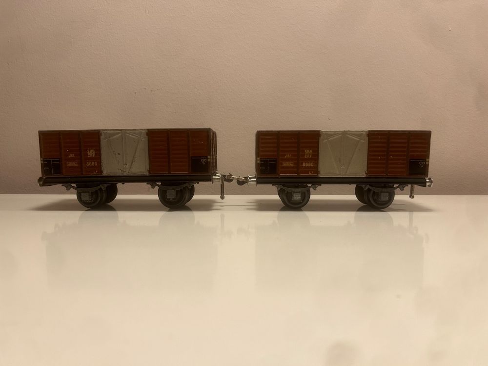 Lot 3 Wagons Marchandises échelle 0 – Modélisme Ferroviaire, Anciens Ou D'occasion