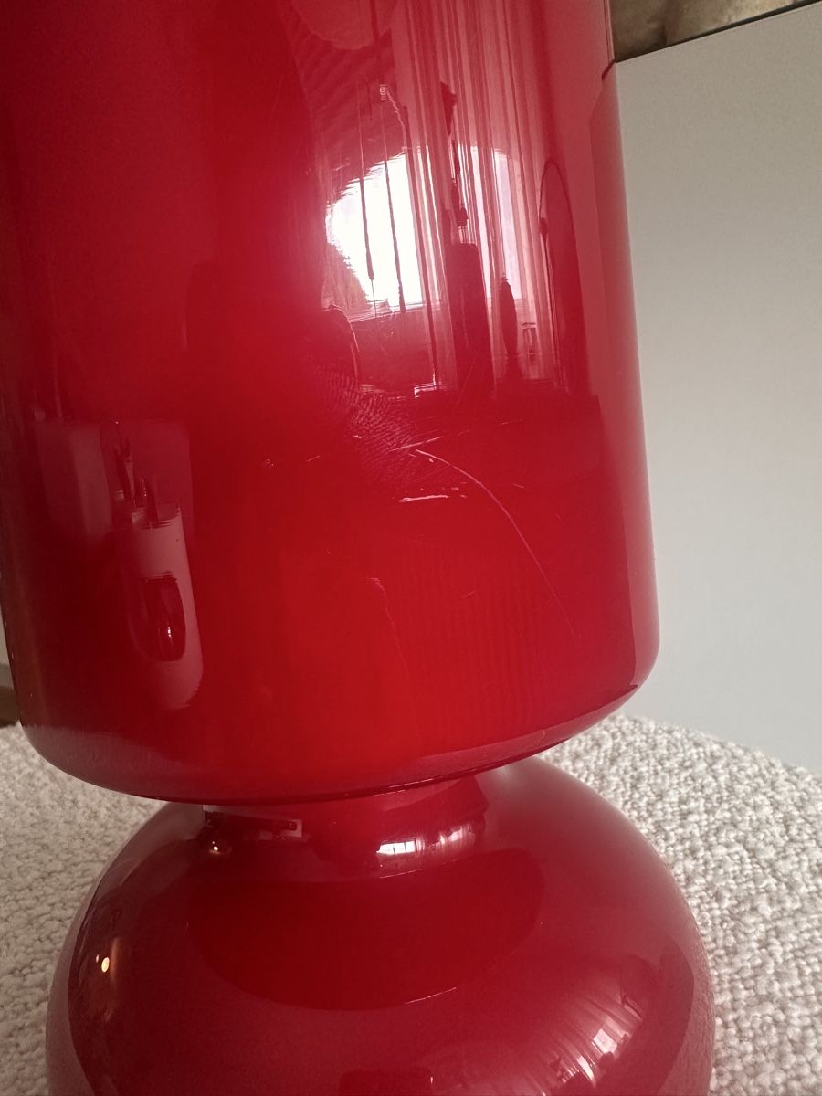 Ikea Lampade: Vintage Rote Ikea Lykta Lampe – Usato da Baden venduto da Marytumby 2