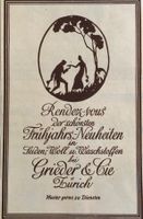 Vintage Reklame, Seiden Grieder Zürich, 1926