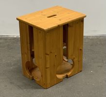 Hocker / Zeitungsbinder / -Sammler; 80 er Jahre