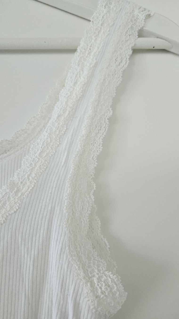 Tops: Top mit Spitze weiss Gr.XS – D'occasion à Hettlingen par Leaena279 1