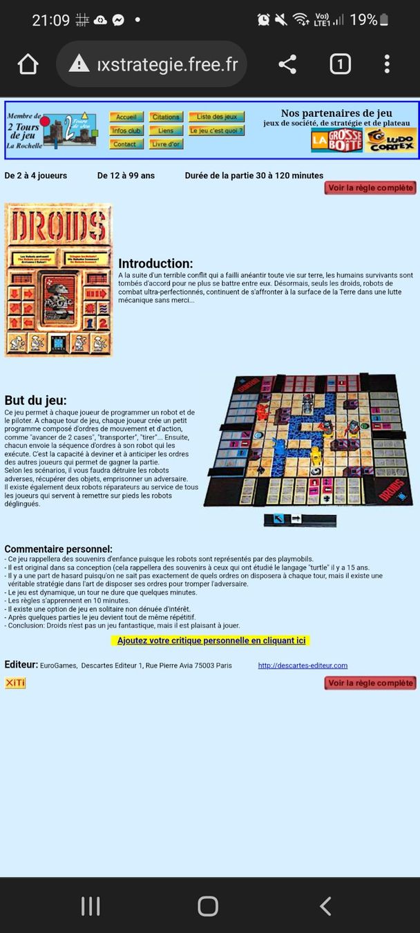 Giochi: Jeu Droids vintage – Usato da Fribourg venduto da jarmilka 9