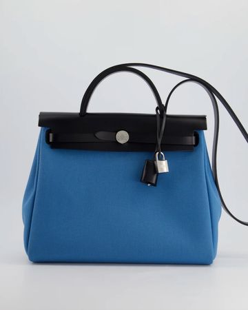 Hermès Herbag 31 Bleu Riviera Noir NEU 2026 Full Set