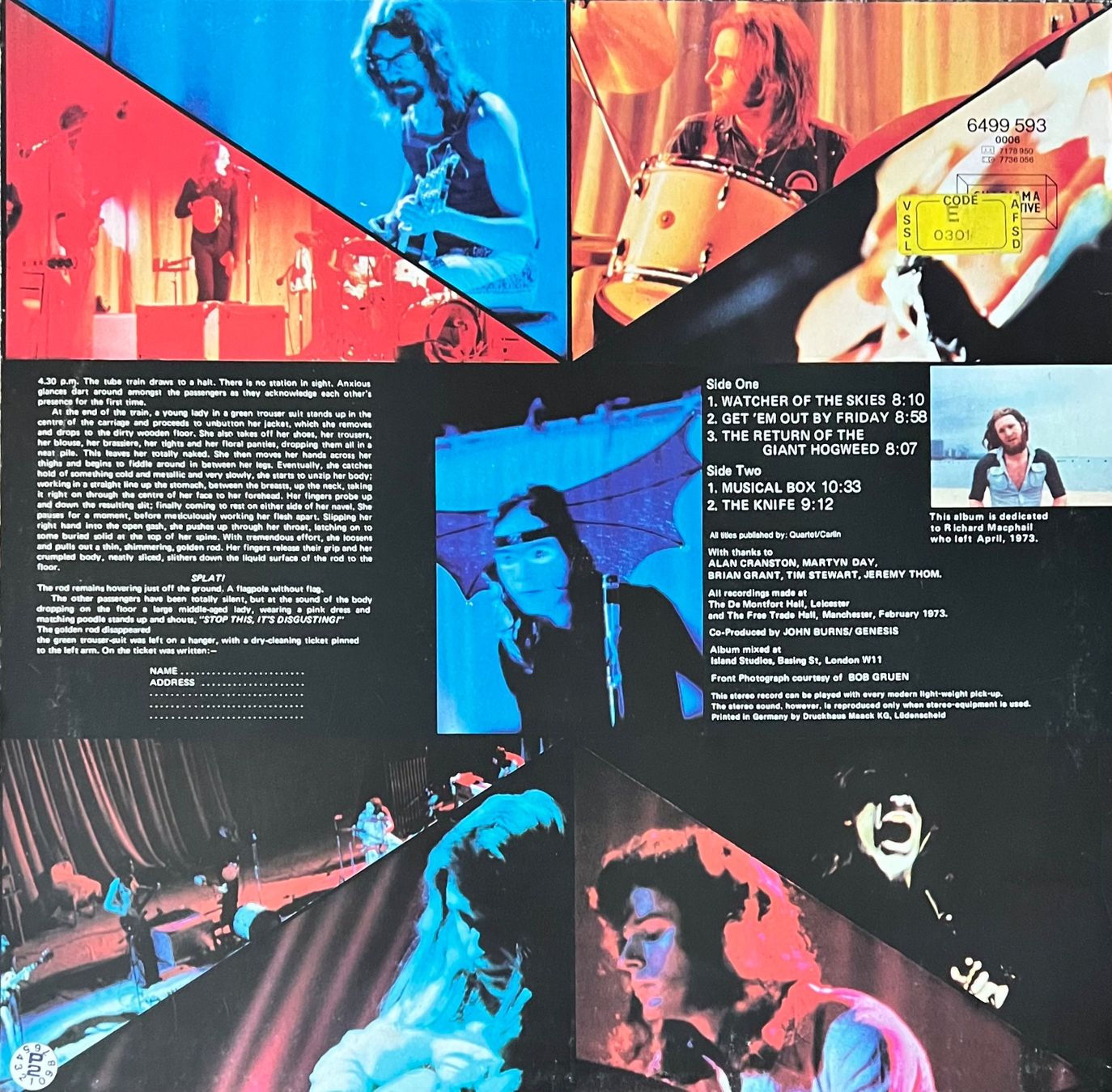 Schallplatten: GENESIS  -   LIVE   /   Vinyl - LP – Gebraucht aus Horw von Belowzero0 1