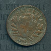CHF___0.02 1900 ss Abart (15 Grad Verdrehung) 2 Rappen