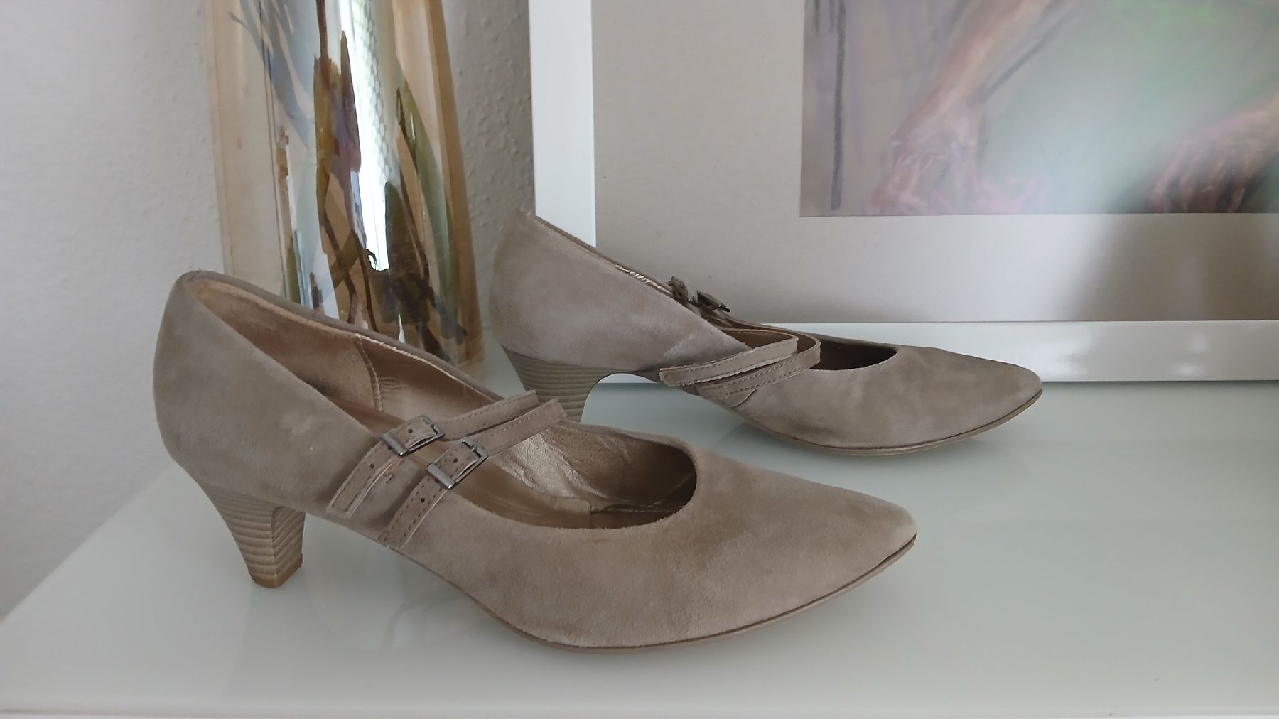 Gabor Scarpe da donna: Gabor Wildleder Schuhe Gr 7 ,401/5 – Usato da Beinwil am See venduto da Superchance