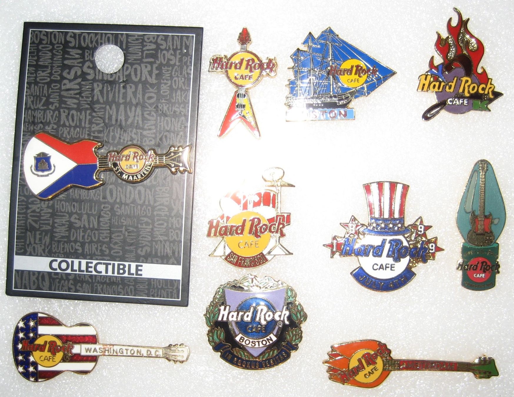 Hard Rock Cafe Placchette & Badge: 10 Hard Rock Cafe Pins Set #5 von 8 – Usato da Emmenbrücke venduto da tms1122 1