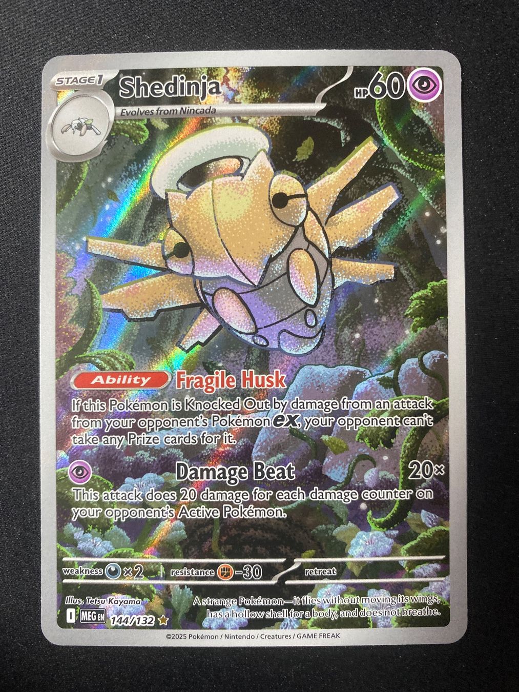 Pokémon Carte collezionabili: Shedinja 144 - Ninjatom - Illu. Rare - Mega Evolution - EN – Nuovo (secondo la descrizione) da Hausen AG venduto da Shrade