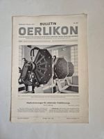 Bulletin Oerlikon Húpfersteuerungen E-Triebfahrzeuge 1947