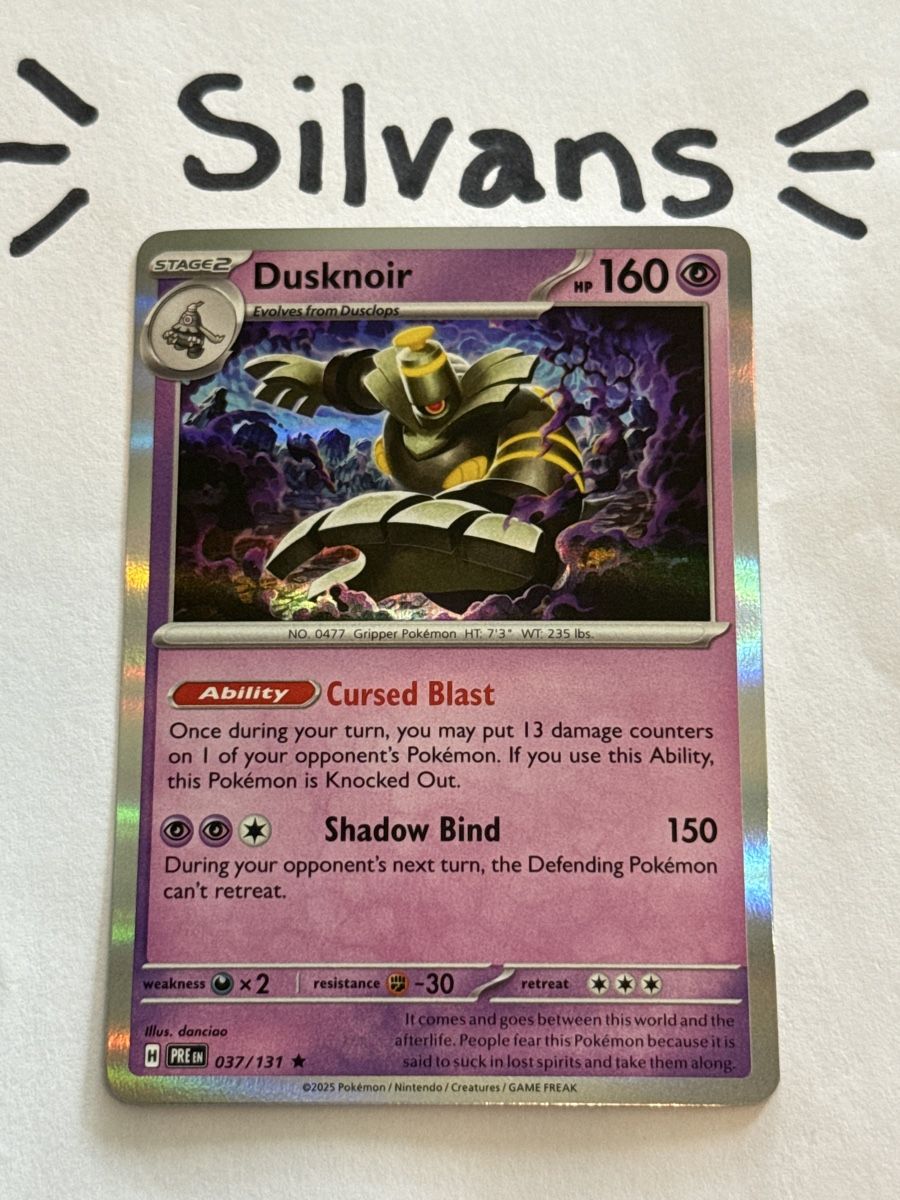 Pokémon Carte collezionabili: Dusknoir Holo 037/131 Prismatic Evolutions Holo Englisch – Nuovo (secondo la descrizione) da Wil SG venduto da Silvans