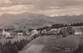 Menzberg, Luftkurort, Stempel des Kurhauses, gelaufen 1917