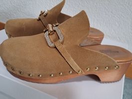 Sandro Rosi Clogs Wildleder braun Grösse 39, NP 149.--