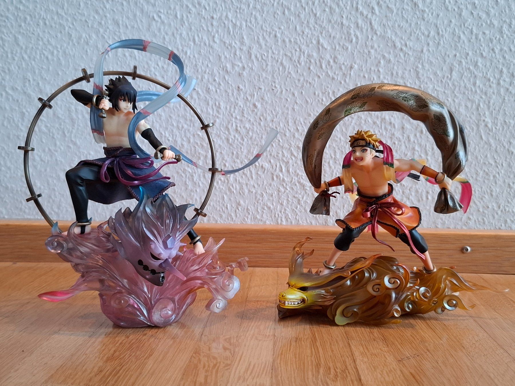 Naruto MagaHouse Figur Raijin & Fujin - Naruto & Sasuke SET (Neu und ...