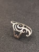 Vintage 925er Silber Unisex Ring 80er Top