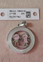 pendentif en argent et zirconia