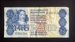 Seltene Süd-Afrika Reserve Bank Zwei  ( 2 ) Rand Note!