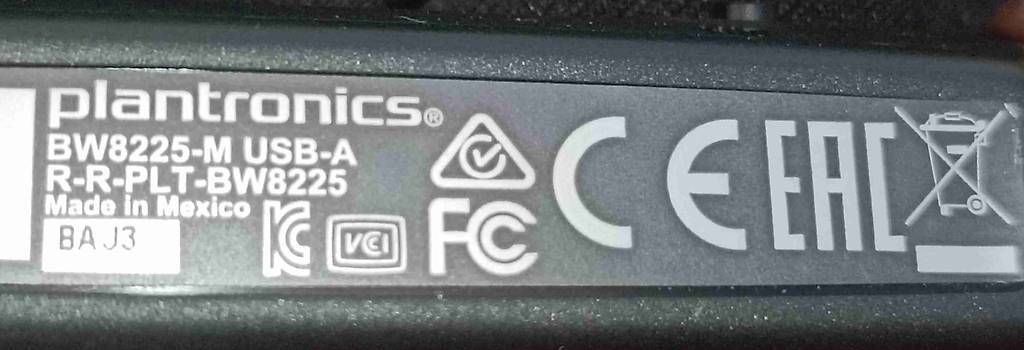 Cuffie: Plantronics Headset BW8225-M (USB-A) – Usato da Hinwil venduto da Islaw 1