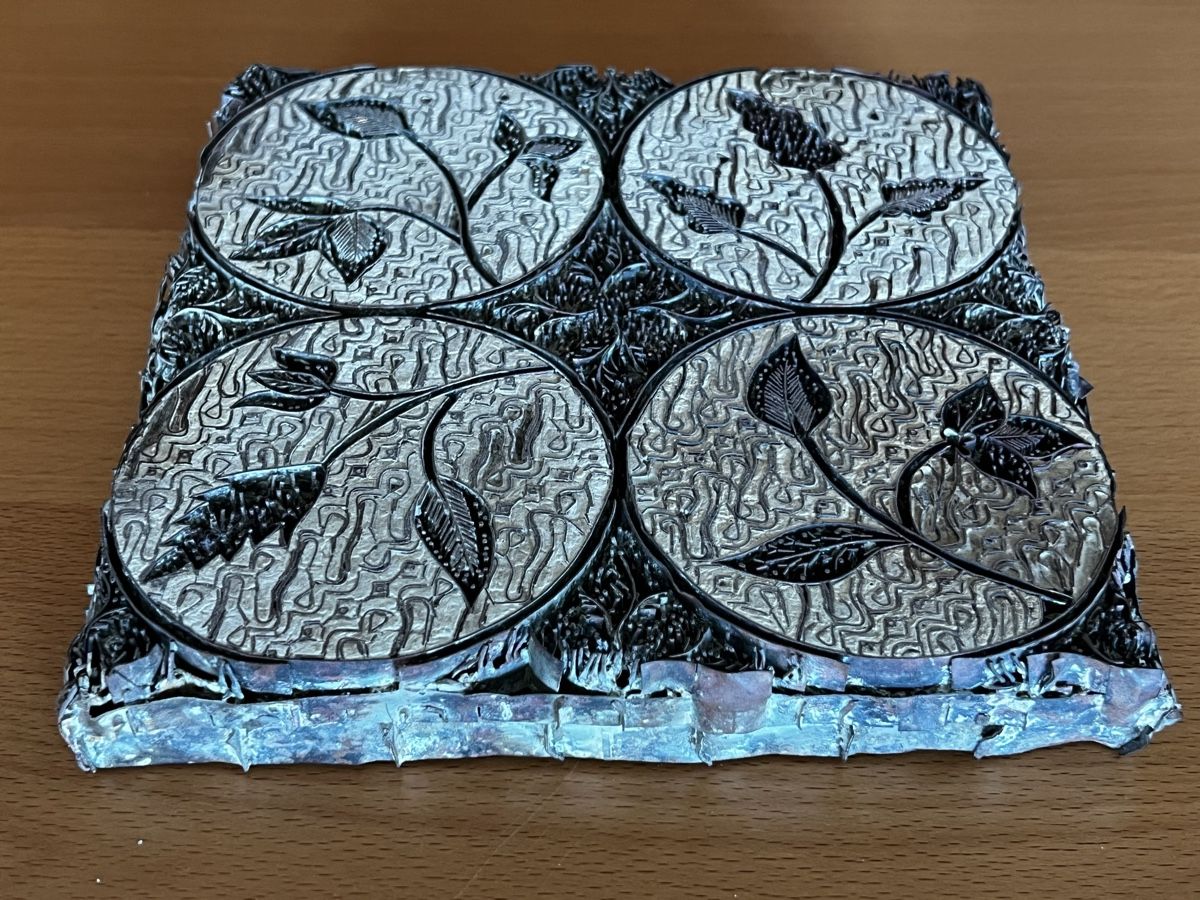 Tutte le decorazioni: Batik Kupferstempel Java Bali  Indonesien Asien Unesco – Usato da Moehlin venduto da Balirain 3