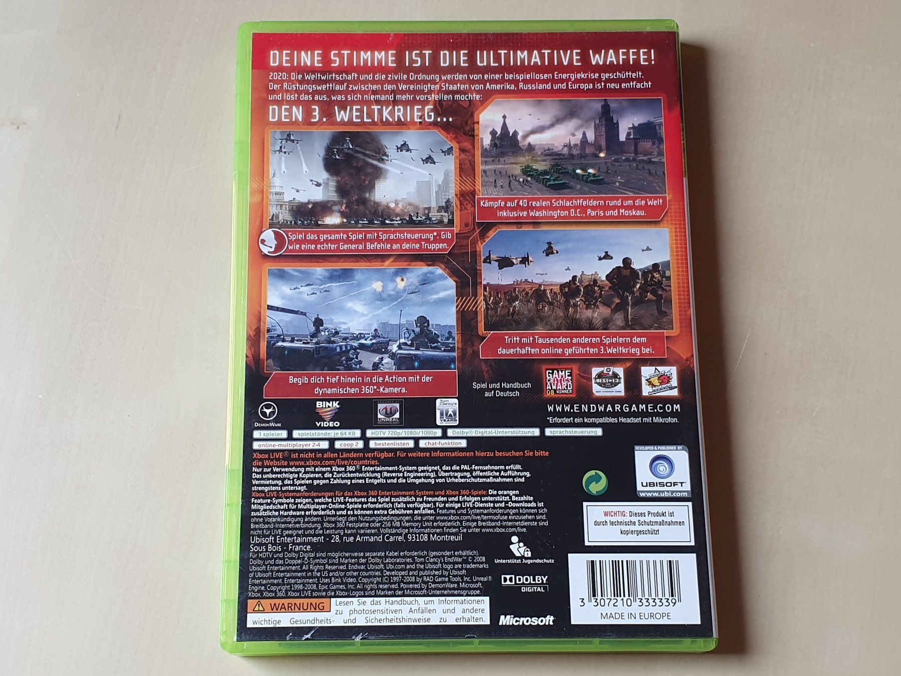 Microsoft Giochi: Endwar – Usato da Stansstad venduto da collectorsshop 1