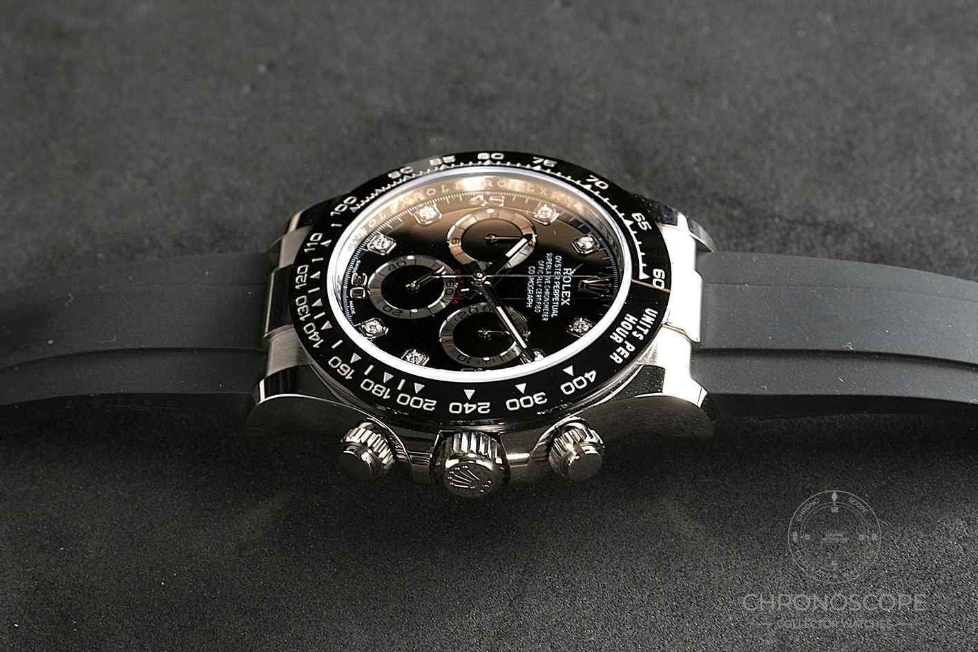 Rolex Orologi: Rolex Cosmograph Daytona Chronograph ref. 116519LN Diamonds – Usato da Luzern venduto da ChronoScope6004 6