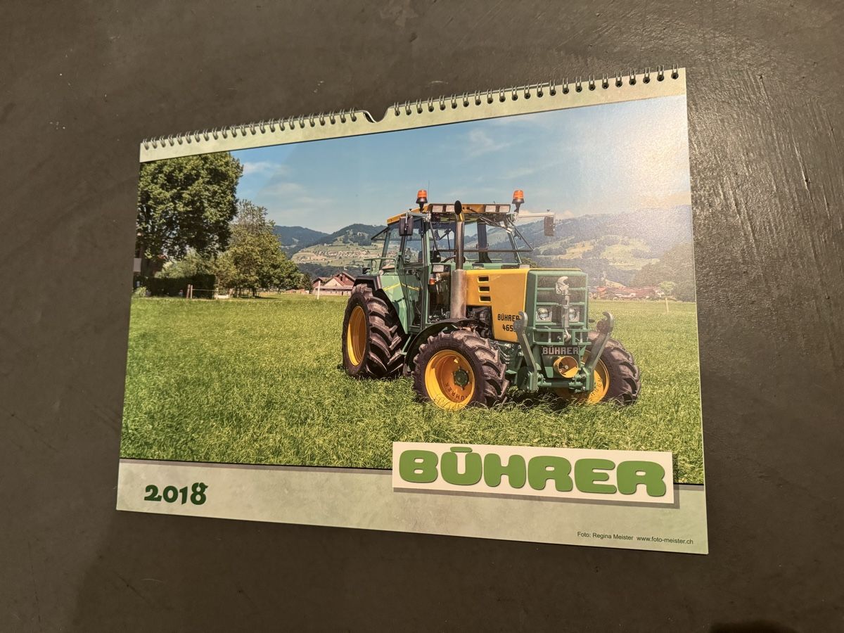 Bührer Calendari: Bührer Traktor Kalender 2018 – Usato da Egg SZ venduto da fsc_g2v2