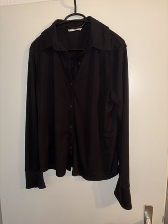 Damen Bluse MNG schwarz langarm Grösse L guter Zustand