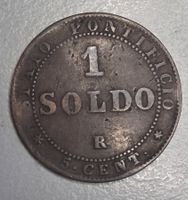 Münze Vatikan 1 Soldo 5 Cent 1867 guter Zustand