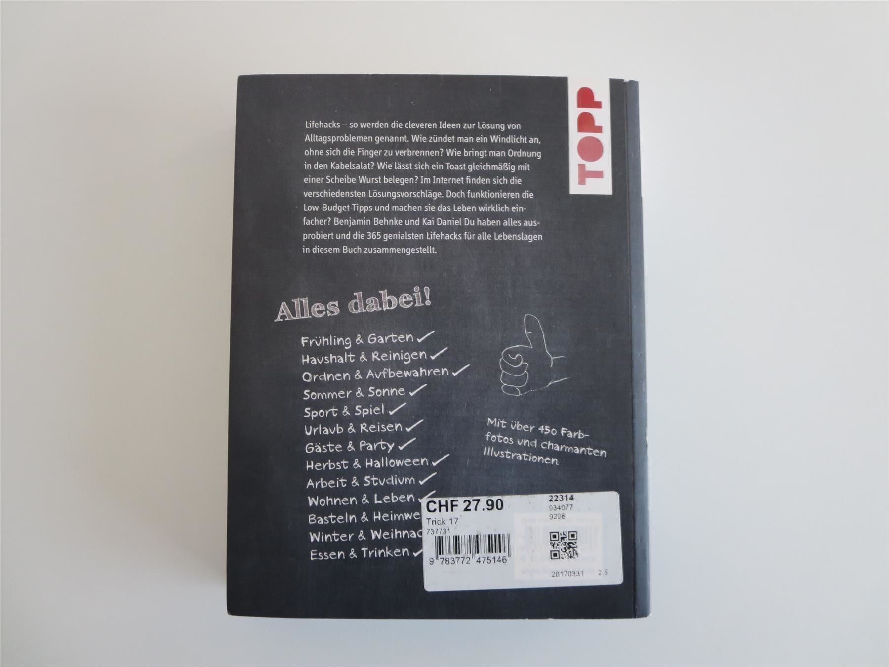 Libri: 2 Bücher "TOPP - TRICK 17" , Ratgeber – Usato da Zürich venduto da Lacoste06 6
