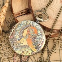 Jugendstil Taschenuhr mit Kette Neu