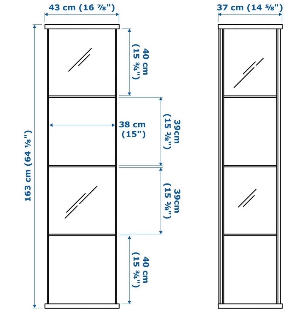 Ikea Vetrine: Ikea Glasvitrine Detolf – Usato da Scherz venduto da spike22.5 2