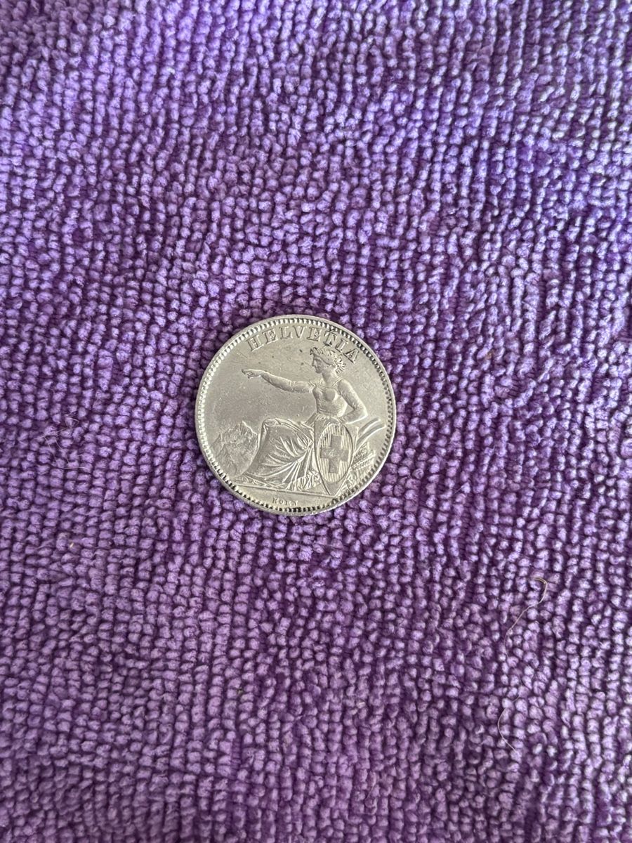 Tutti le monete: Pièce 2 Francs Helvetia 1863 – Usato da Estavayer le lac venduto da Penza.j 3