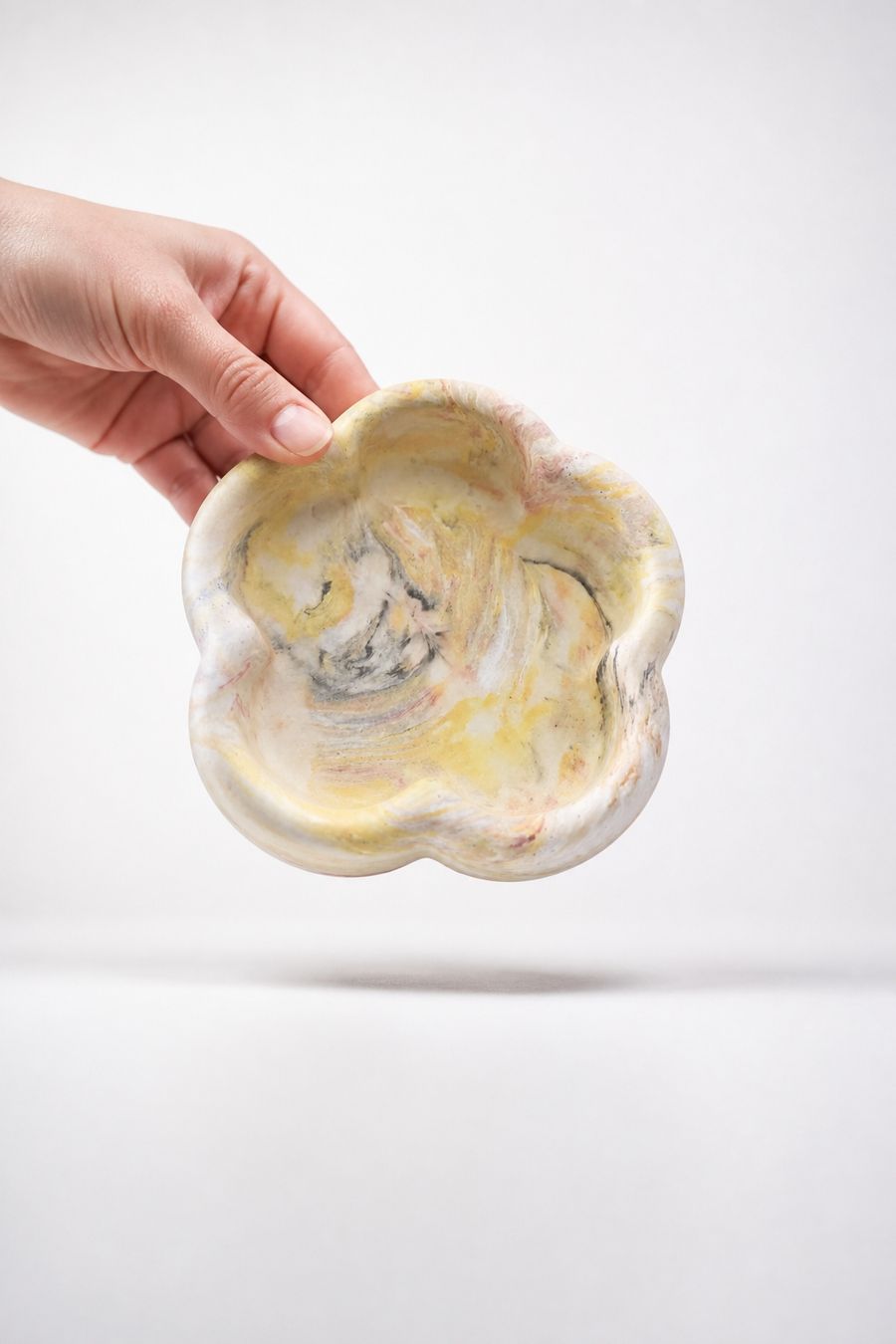 Sottobicchieri: Schale Blumenform Marmorierung Handmade – Nuovo e nell'imballaggio originale da Erlinsbach SO venduto da Inspirierend 3