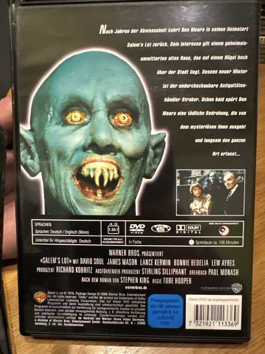 Tutti i DVDs: Brennen muss Salem Stephen King DVD – Usato da Benken ZH venduto da Audi-erich 1